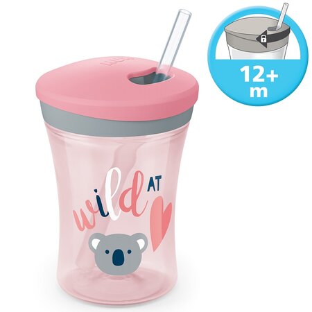 Cana Action Cup, +12 luni, 230 ml, diverse culori, Nuk 433620